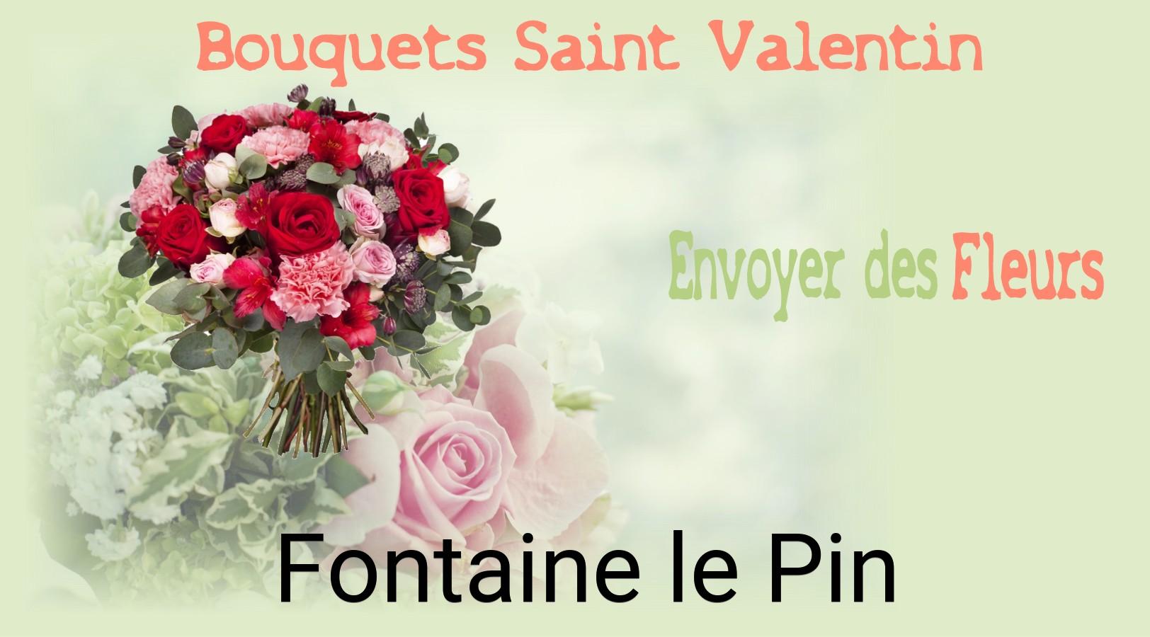 Roses de Saint-Valentin livrées à Fontaine-le-Pin